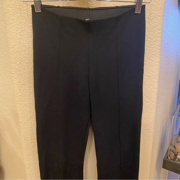 ZARA Women Black Flared Bell Bottom Stretchy Pants Size Small - Picture 2 of 9